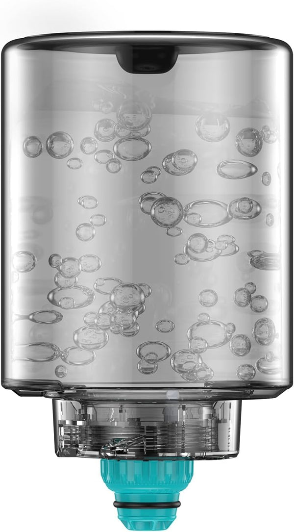 JONR ED12 850ml clean water tank front view filled with water and teal cap