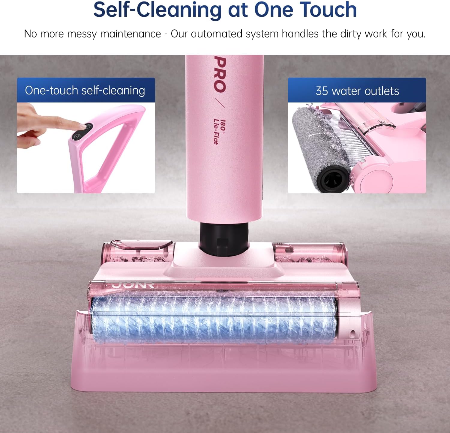 180° Lay-Flat Wet Dry Vacuum Under Furniture | JONR S20 Pro