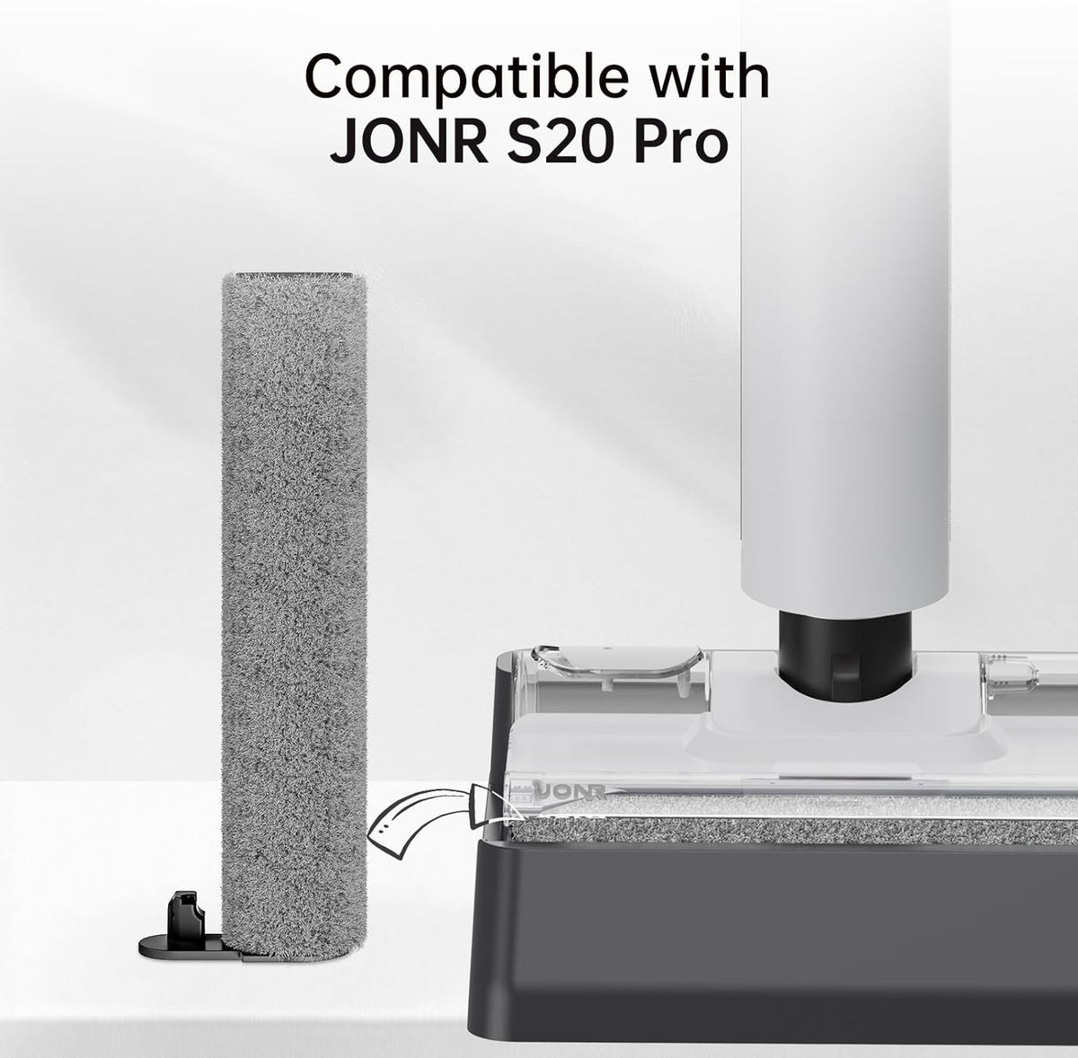 JONR S20 Pro roller brush shown compatible with S20 Pro vacuum head